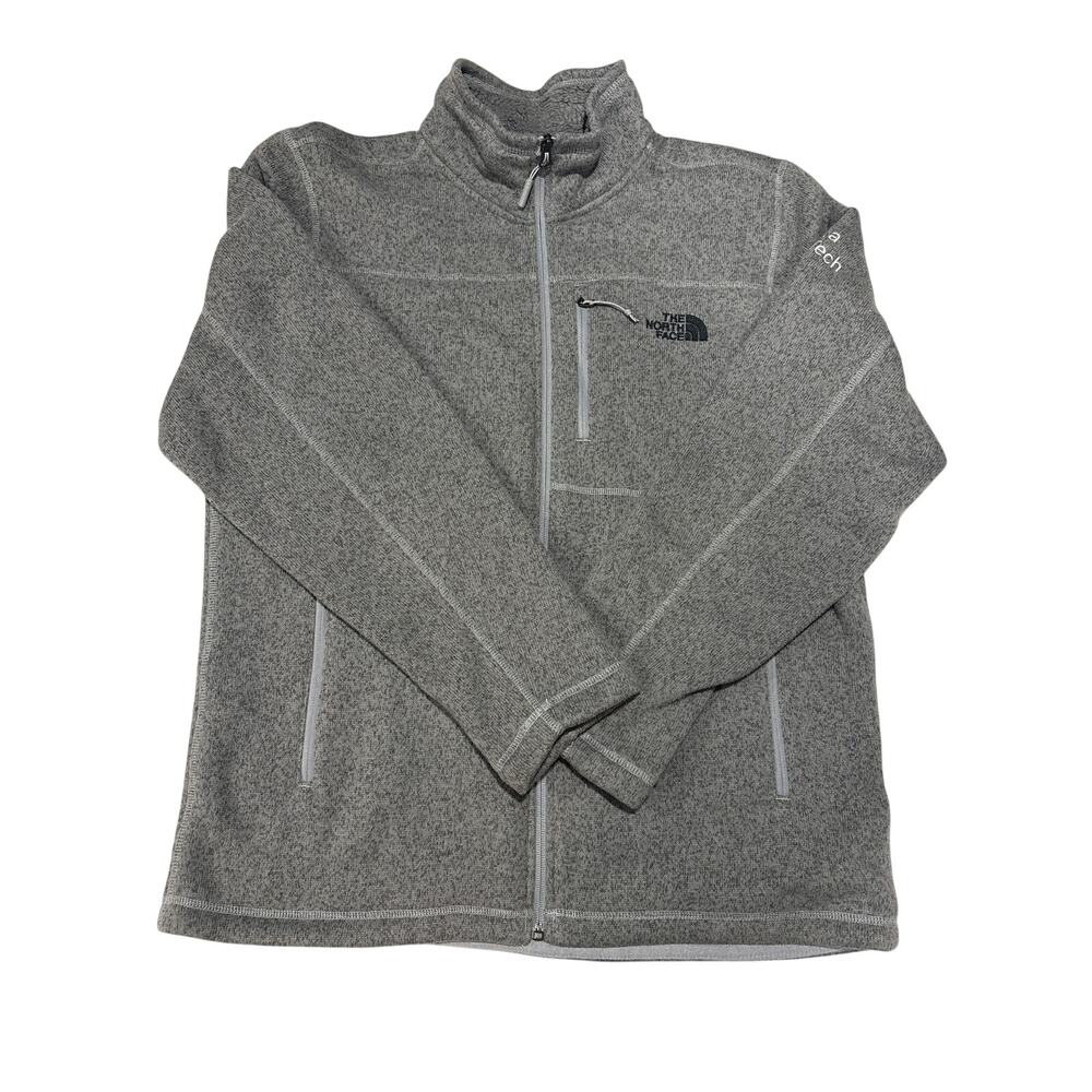 The North Face Men's L Grey Heather Sweater Fleece Jacket outdoor gorpcore